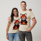 T-shirt Panda Rouge mignon (Unisexe)
