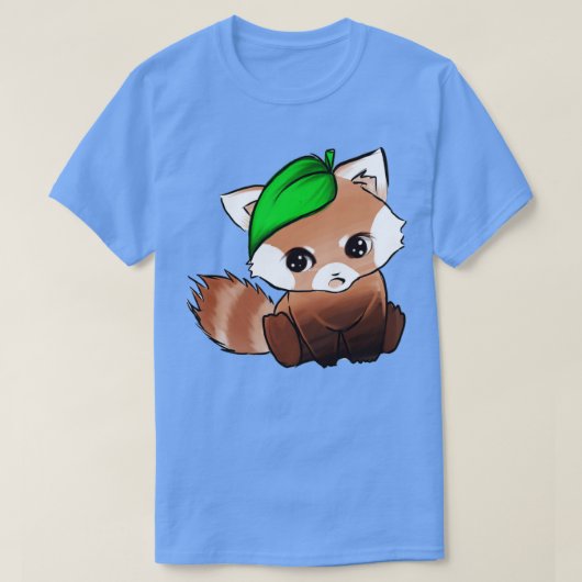 T-shirt Panda rouge mignon 19 (Design devant)