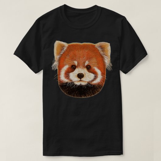 T-shirt Panda rouge mignon 20 (Design devant)