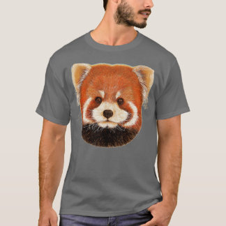 T-shirt Panda rouge mignon 20