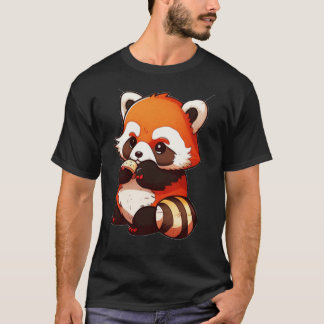 T-shirt Panda rouge mignon 2023 v1