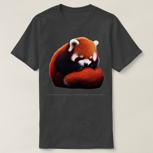 T-shirt Panda rouge mignon 2023 v7 (Design devant)