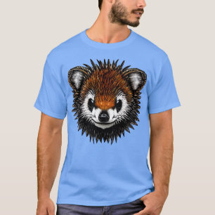 T-shirt Panda rouge mignonne et gras