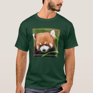 T-shirt Panda rouge mou