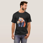 T-shirt Panda Rouge Panda Rouge Panda Rouge (Devant entier)