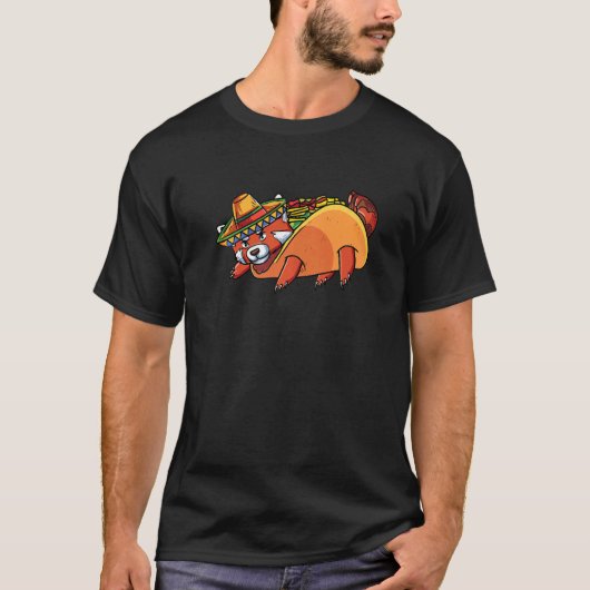 T-shirt Panda Rouge Panda Rouge Taco (Devant)