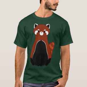 T-shirt Panda rouge plein