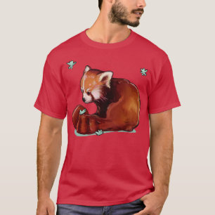 T-shirt Panda rouge trop mignonne