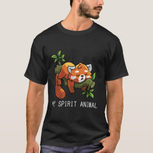 T-shirt Panda roux Esprit animal paresseux