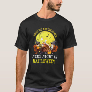 T-shirt Panda roux Halloween Lumière de la Lune