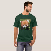 T-shirt Panda roux mignon (Devant entier)