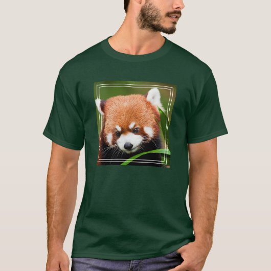T-shirt Panda roux mignon (Devant)