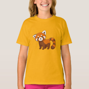 T-shirt Panda roux mignon