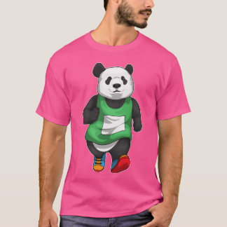 T-shirt Panda Runner Course à pied Sports rétro
