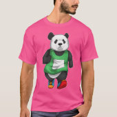 T-shirt Panda Runner Running Sports retro (Devant)