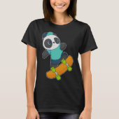 T-shirt Panda Skateboard (Devant)