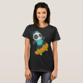 T-shirt Panda Skateboard (Devant entier)