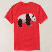 T-shirt Panda Skateboard (Design devant)