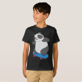 T-shirt Panda Skateboard (Devant entier)