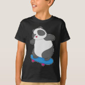 T-shirt Panda Skateboard (Devant)