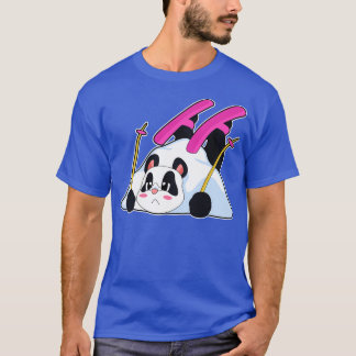 T-shirt Panda Skier