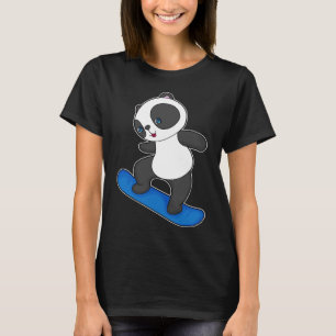 T-shirt Panda Snowboard