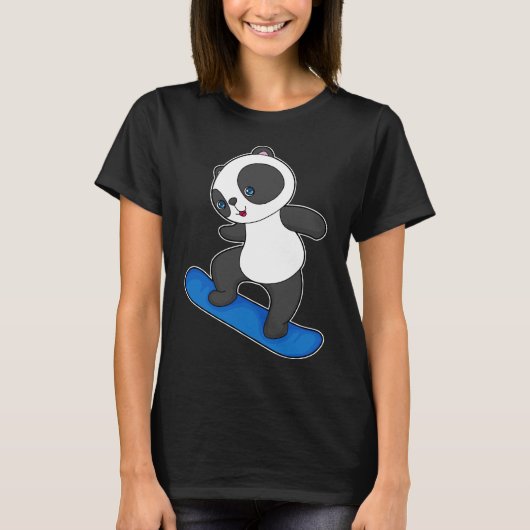 T-shirt Panda Snowboard (Devant)