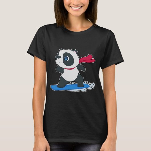 T-shirt Panda Snowboard (Devant)