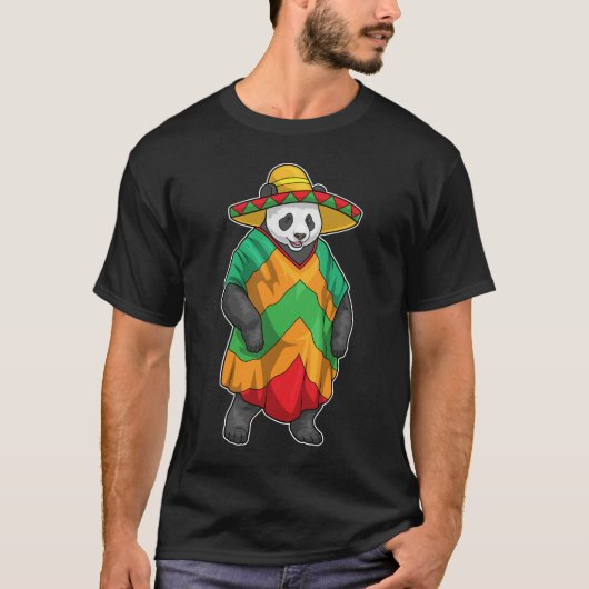 T-shirt Panda Sombrero (Devant)