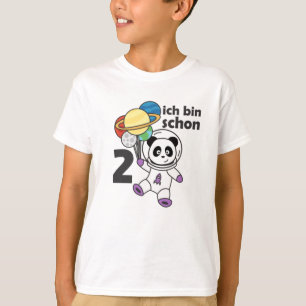 T-shirt Panda Space Planète Deux ans 2 ans