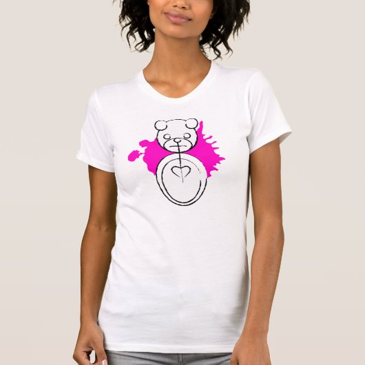 T-shirt panda splatz. (Devant)