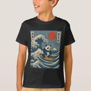 T-shirt Panda surfant japonais _6 