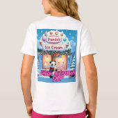 T-shirt Panda takes bold step in  winter wonderland  (Dos)