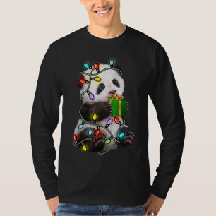 T-shirt Panda Tree Flammes de Noël Les Noël