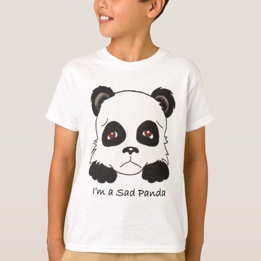 T-shirt Panda triste (Devant)