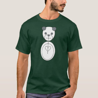 T-shirt panda triste. propre