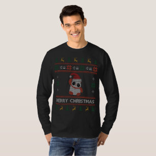 T-shirt Panda Ugly Christmas Sweet Panda Père Noël