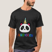 T-shirt Panda Unicorn Pandicorn (Devant)