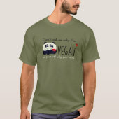 T-shirt Panda Végan Mignon (Devant)