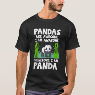 T-shirt Panda Wildlife Animal Zookeeper Panda Bear Basebal