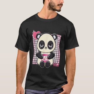T-shirt Panda With Strawberry Milk
