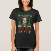 T-shirt Panda   Xmas Tree Lights Ugly Santa Panda Christma (Devant)