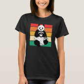 T-shirt Panda Zookeeper Zookeeping Retro Panda (Devant)