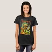 T-shirt Pandamonium Funny Panda horreur poster (Devant entier)