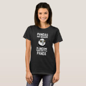 T-shirt Pandas Are Awesome I'm Awesome Therefore I'm A Pan (Devant entier)