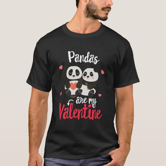 T-shirt Pandas Are My 'S Day Singles (Devant)
