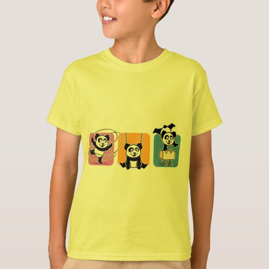 T-shirt Pandas de gymnastique (Devant)