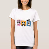 T-shirt Pandas de gymnastique (Devant)