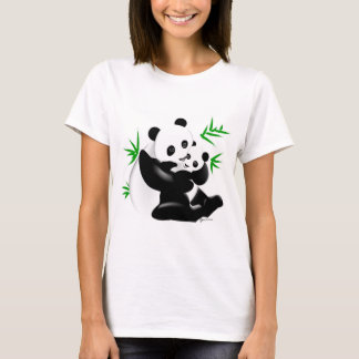 T-shirt Pandas de mère et de bébé