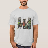 T-shirt Pandas d'ordures : 3 Pendejos (Devant)